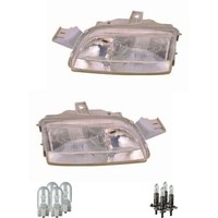 Scheinwerfer Set Halogen W5W FüR Fiat Punto Van Cabriolet Inklusive Lampen