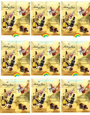 Anthon Berg Dark Chocolate Liqueur Liquor filled Bottles 64 ct 2.2 lb