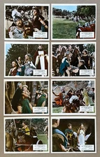 VIKING QUEEN Don Murray CARITA Hammer Studios 8x10 British LOBBY CARD SET of 8