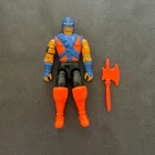 1993 HASBRO GI JOE RED NINJAS v1 NINJA FORCE BATTLE AX FIGURE 100% COMPLETE NM
