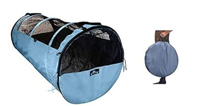 Pet Tube Soft Car Crate Large Kennel The Safe Dog and Cat Travel Large, Grey 