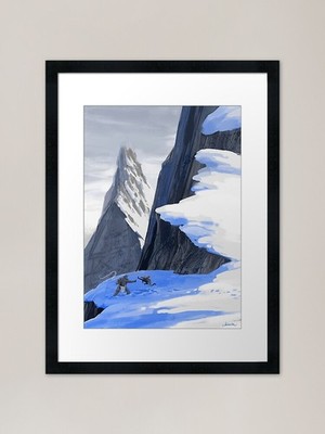 Fliegende Tritte Gerahmter Kunstdruck Gerahmtes Wandbild Poster Leinwanddruck Bild