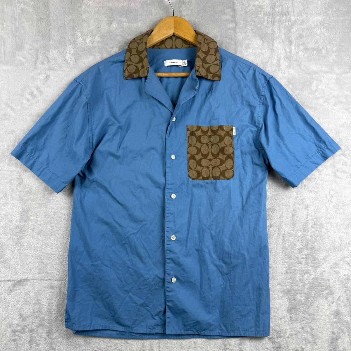 Coach Blue Shirts for Men for sale | eBay