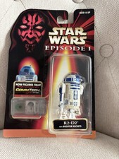 Star Wars R2-D2 Figure with CommTech Chip Booster Rockets Hasbro 1998 Episode 1