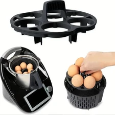 Thermomix 6-In-1 Multifunctional Egg Steamer and Boiler, Egg Holder, Cooking Bas
