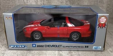 1/18 Welly 2002 Chevrolet Camaro SS DieCast Model Car Red w/ Box