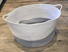 Extra Large Laundry Basket toy Blanket storage Cotton Rope Woven Boho Decor