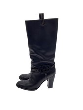 GUCCI long boots 182166 EU37 US6.5 Black