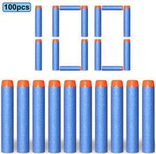 100x Foam Dart Refill Pack - LIGHT BLUE - Nerf Compatible
