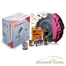 FOLIATEC BREMSSATTELLACK HOT PINK METALLIC + 100ml VERDÜNNUNG + BGS SPRÜHPISTOLE