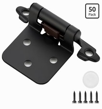 Cabinet Hinges 50 Pack (25 Pairs) 1/2 Inch Ov...