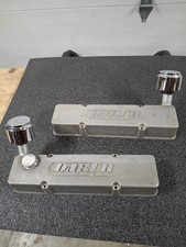 Dart Cast Aluminum Valve Covers Small Block Chevy 1958-85 Sbc 383 350 406