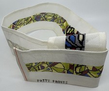 Handpainted Needlepoint Canvas Patty Paints B005 Colorful Abstract Started READ