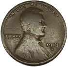1913-D Lincoln Wheat Cent Good Condition Early Date Penny 1c One Cent -2079