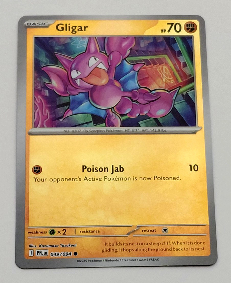2025 POKEMON GLIGAR 049/094 HOLO CARD