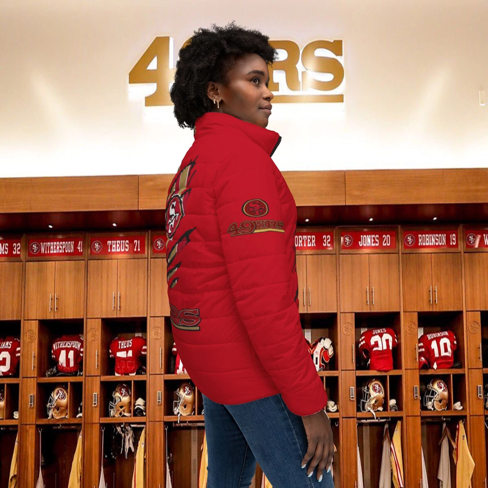 San Francisco 49ers Logo Puffer Jacket