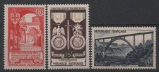 FRANCE 1952 : N° 926/927/928 ABBAYE DE STE-CROIX/MÉDAILLES/GARABIT - NEUF** TTB