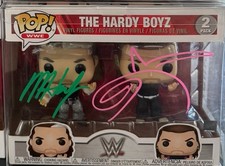The Hardy Boyz Signed WWF WWE Signed Funko Pop Dual Autograph Jeff Matt NEW