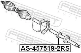FEBEST Soporte Intermedio De Eje De Transmisión Compatible Con FORD FOCUS KUGA - Imagen 4 de 4