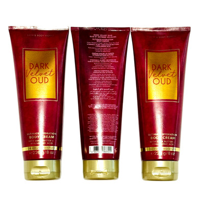Bath & Body Works DARK VELVET OUD Ultimate Hydration Body Cream 8 oz (3-Pack)