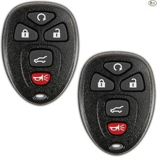 2X Key Fob Replacement for 2007 2008 2009 2010 2011 2012 2013 2014 2-Pack Black