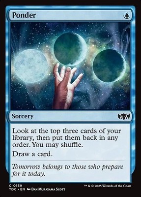 Ponder - 159 - NM - Commander: Tarkir: Dragonstorm - MTG