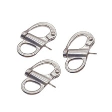 316 Stainless Steel Fixed Spring Shackle Quick Release Rigging Snap Buckle