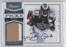 2012 Playoff Prestige Platinum Signatures Prime 60/99 Brian Quick Patch Auto 0b5