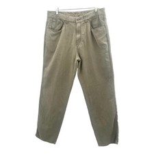 Tommy Bahama Men  s Tencel Cotton Flat Front Khaki Brown Pants Size 36 X 34
