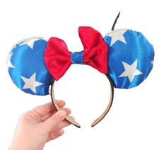 handmade fourth of july/captain america adult disney ears