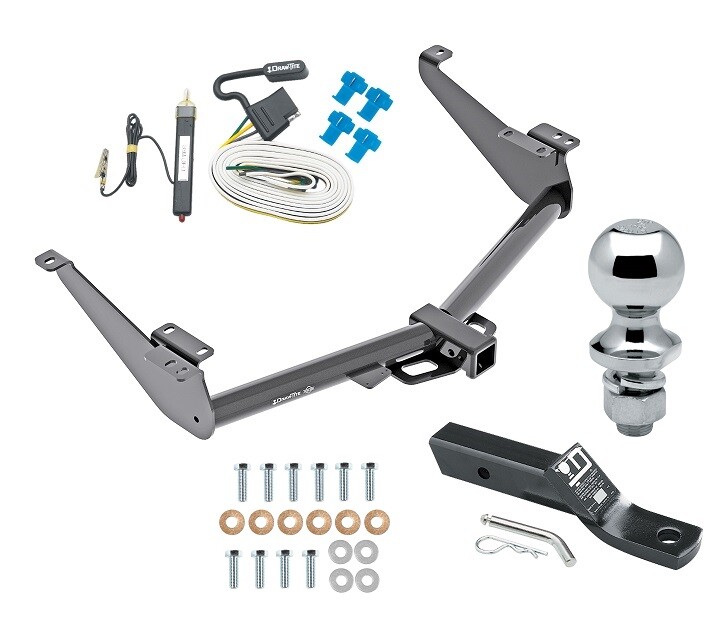 Trailer Tow Hitch For 17-24 Nissan Titan Package w/ Wiring and 1-7