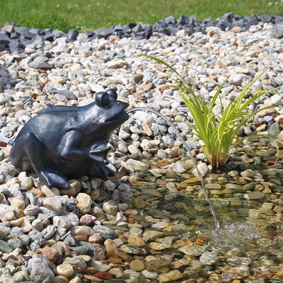 Gartenfiguren Skulpturen Garten Terrasse Wasserspeier Froschkonig Zimmerbrunnen Gartenteich Gartendeko 2 5w Pumpe Patronlarinensesindeyiz Org