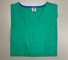 Pack of 6 - V-Neck Medical Scrub Tops With Two Chest Functional Pockets