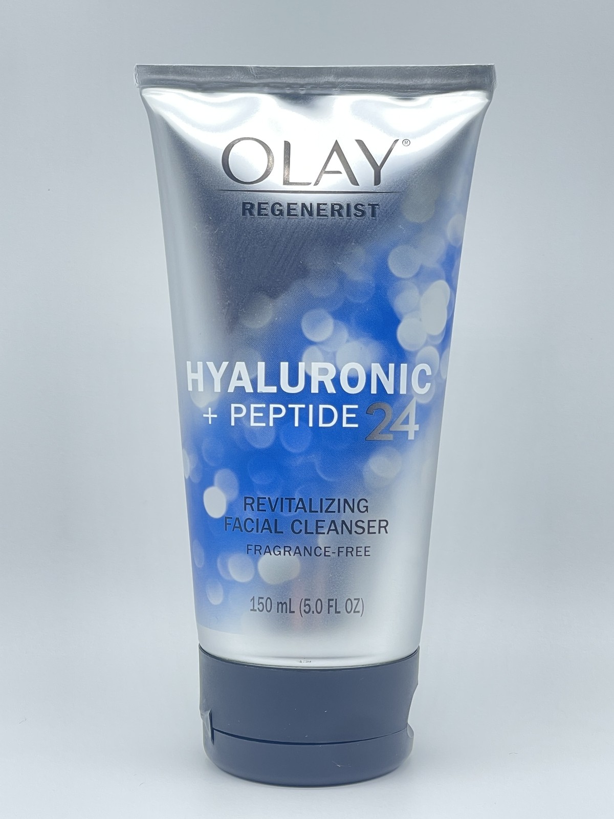 Olay Regenerist Hyaluronic+Peptide 24 Revitalizing Facial Cleanser, 5.0