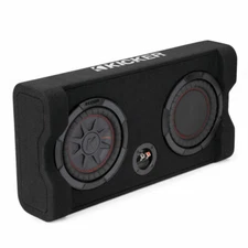 Kicker 48TRTP82 8" 2 Ohm Loaded Car Audio Subwoofer Enclosure