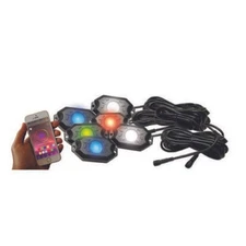 Race Sport RS6PRGBW NEW 6-POD RGB+W Hi-Power Rock Light Complete Kit