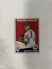 Wikelman Gonzalez Autographed 2023 Greenville Drive Team Set Car