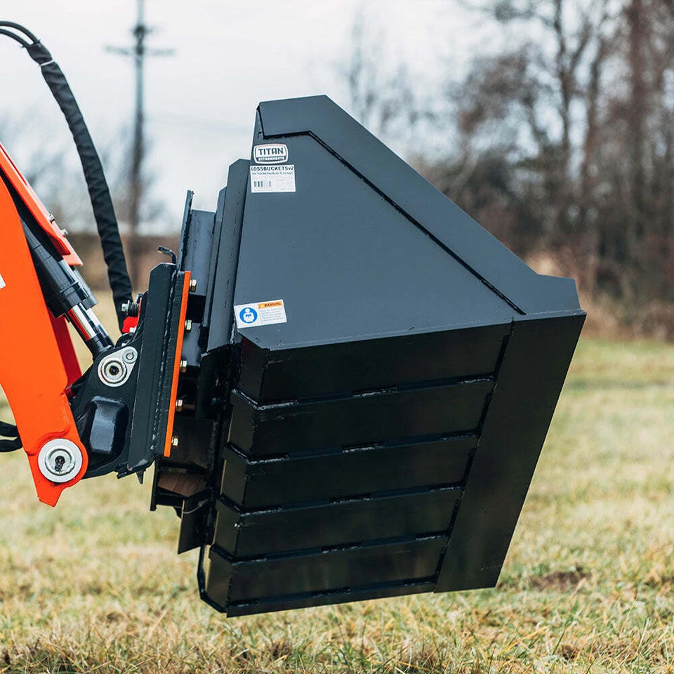 Placa de montagem de inclinação hidráulica Titan Attachments para minicarregadeiras, inclinação de 25 graus - Imagem 4 de 4