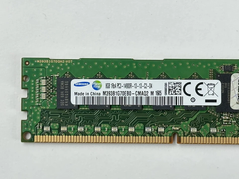 32GB Lot of 4 IBM Lenovo 8GB 1Rx4 PC3-14900R ECC RDIMM RAM Memory Server Samsung - Image 4 of 4