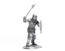 Tin 54mm Knights. Knight with axe 1:32 Historical Miniatures
