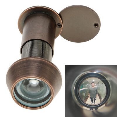 Brass Door Viewer 200 Or 220 Degree Wide Angle With Rotating Privacy Cover Door Viewer - View #6