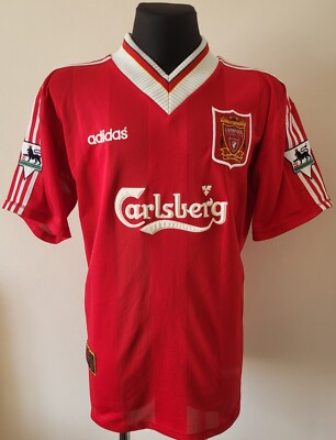 Liverpool 1995 - 1996 Home football Adidas shirt #17 McManaman