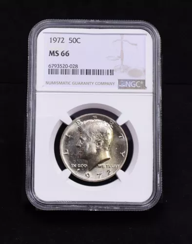 1972 Kennedy Half Dollar - NGC MS66 (#55679-L)
