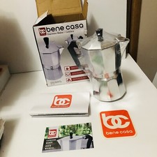 Bene Casa Espresso Maker Works with Most Heat Sources Up to 6 Shots Household