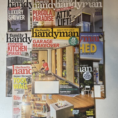 Family Handyman Magazine Lot 9 DIY Repairs Projects Home Improvement 2018-2020