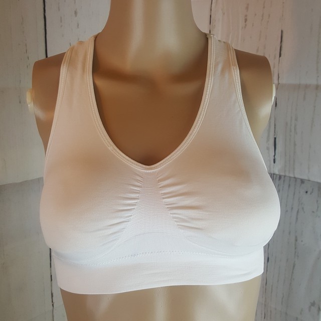 Zone Pro Sports Bra Fitness Size Medium White eBay