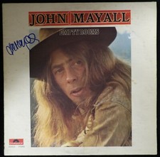 John Mayall Signed Empty Rooms LP Album Cover JSA Authenticated