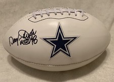 SYRACUSE ORANGE DARYL JOHNSTON HAND SIGNED DALLAS COWBOYS LOGO FOOTBALL W/COA
