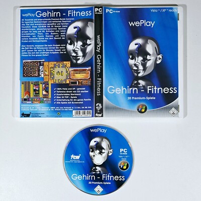 PC CD-Rom GEHIRNFITTNESS Logik Gedächtnis Rätsel Puzzle Sudoku Knobeln Denksport