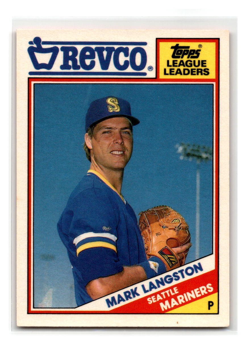 1988 Topps Revco League Leaders - #33 - Mark Langston - Seattle Mariners